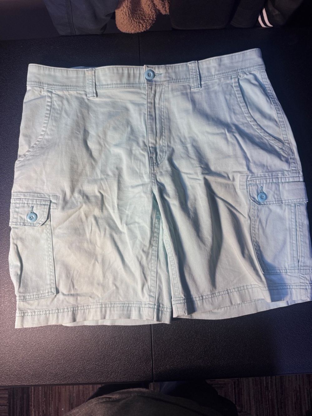 St. John's Bay Pale Blue Women's Cargo Shorts